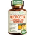 Quercetin with Bromelain Turmeric Curcumin Supplement – Triple Action ...