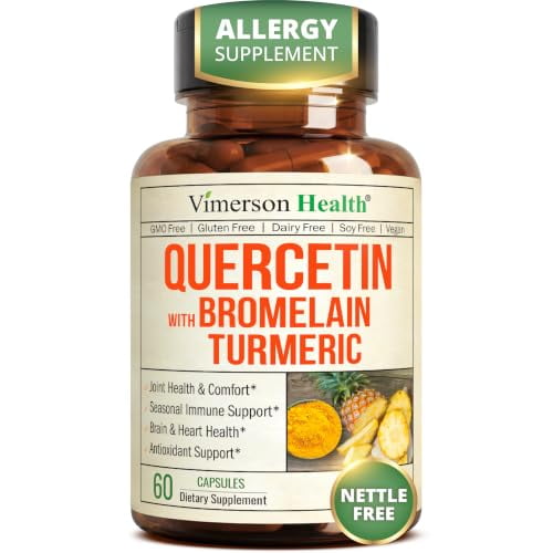 Quercetin with Bromelain Turmeric Curcumin Supplement – Triple Action ...