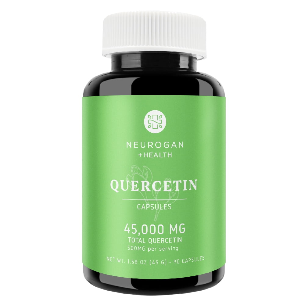 Quercetin Supplement Capsules Advanced 500mg, 90ct Pure & Potent Bioflavonoid for Immune