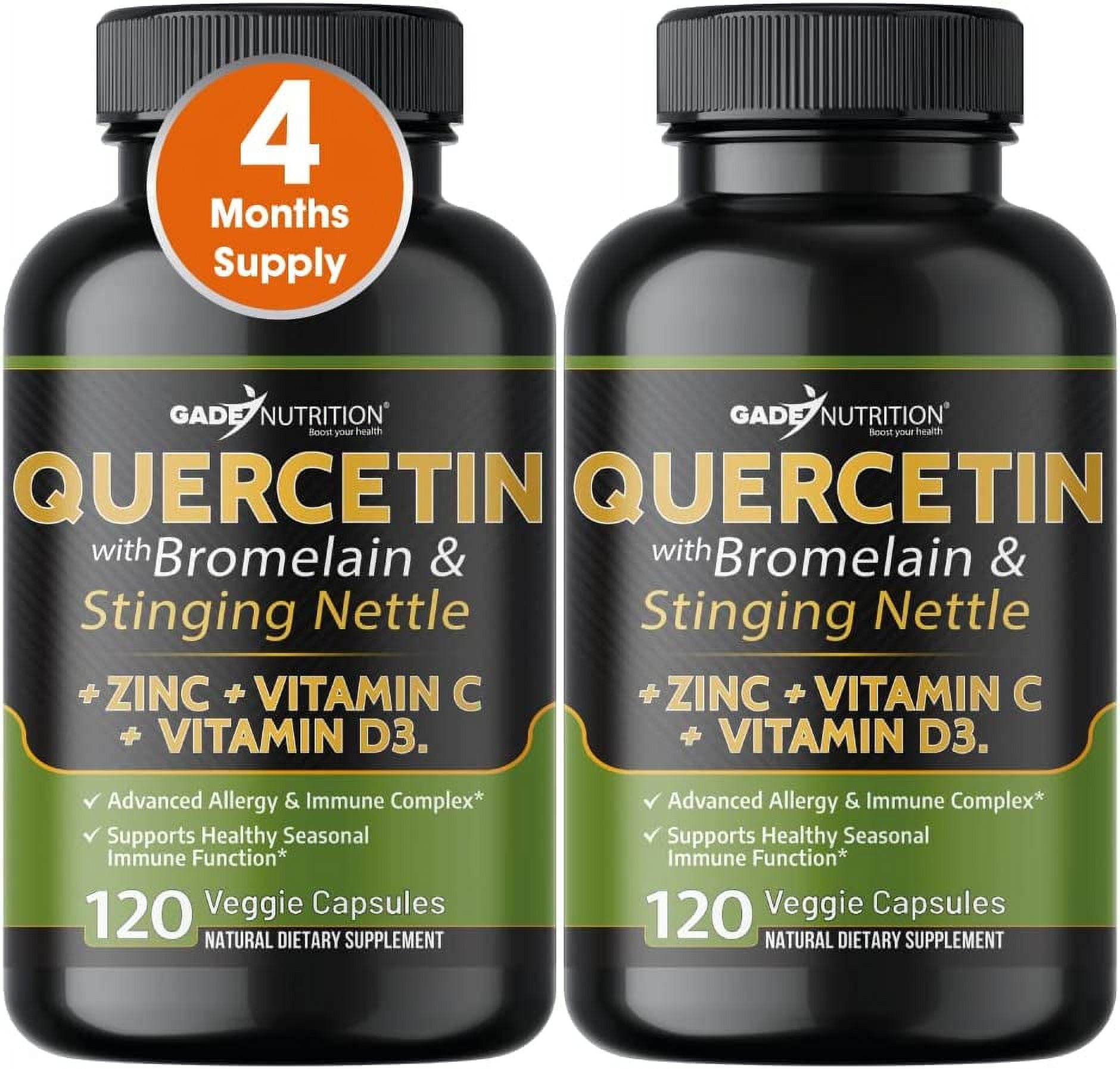 Quercetin with Vitamin C and Zinc Nettle Quercetin Quercetin 500mg