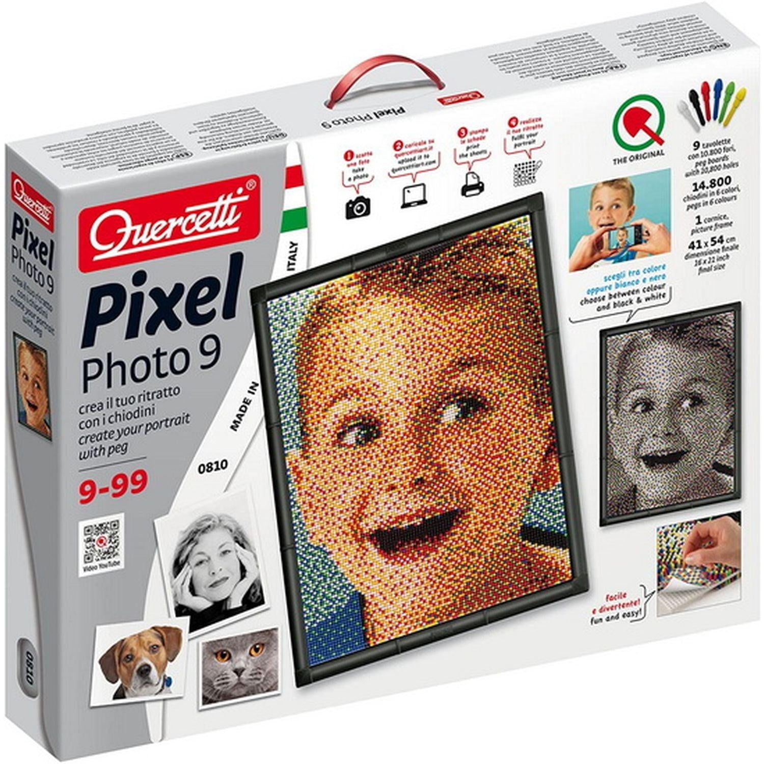 Amazon.com: Quercetti Pixel Art 4 Take a Selfie Mosaic Kit