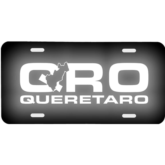 Queretaro Mexico Aluminum Vanity License Plate, 6'' x 12'' Reflective Lettering & Graphics, Tourist Souvenir Gift Sign