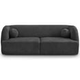 thumbnail image 1 of Querno Modern Luxury Japandi Style Boucle Fabric Curvy Sofa Couch in Gray, 1 of 3