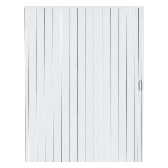 Queroig Accordion Door, 48x80in/60x80in PVC Folding Door for Interior, Single Door/Bifold Accordion Closet Door, Includes Latch, Handle, Mounting Hardware