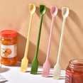 thumbnail image 1 of Queroig Double-Ended Silicone Spatula Thin Jar Scraper Small Makeup Scrapers Mini Food-Grade Scraper & Spreader for Jams Baking Cooking, 1 of 5