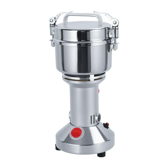 Queroig Grain Mill Grinder, High Speed Electric Stainless Steel Grinder, 50-300 Mesh/Min Corn Flour Pulverizer Powder Machine for Dry Spice Herbs Grains Coffee Rice
