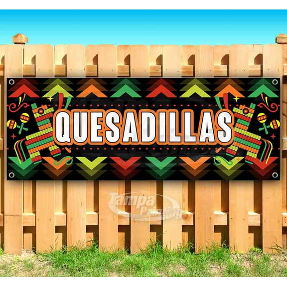 Quesadillas 13 oz Vinyl Banner With Metal Grommets