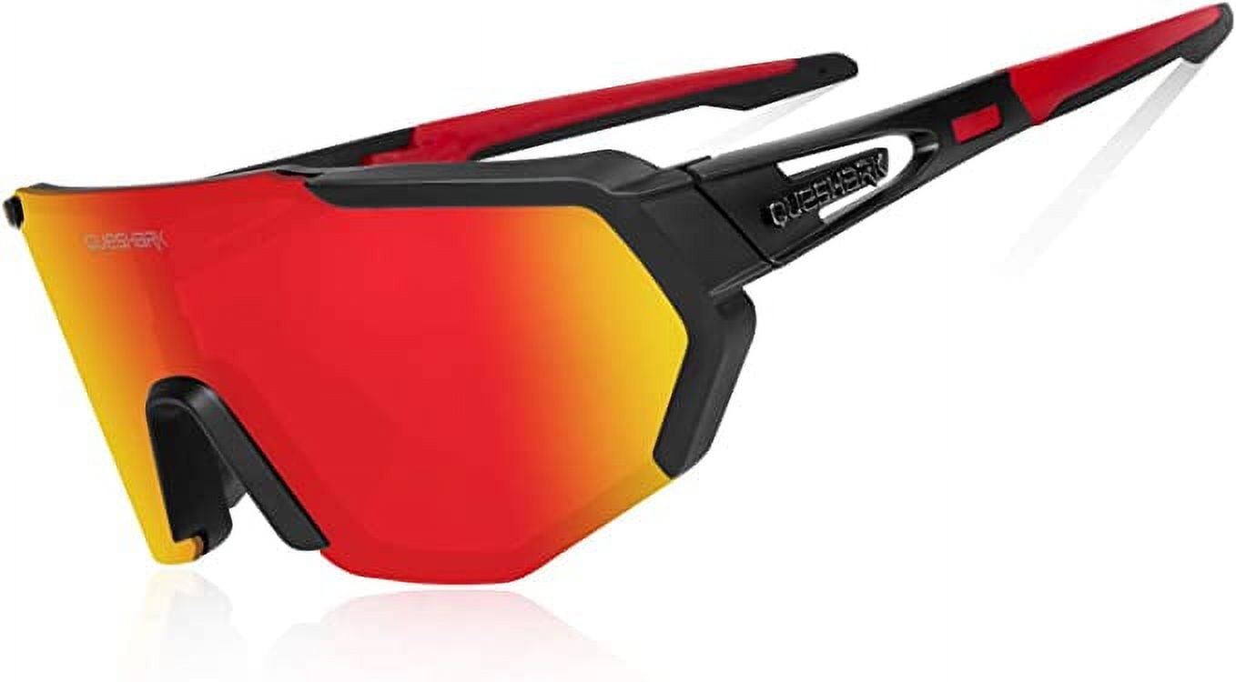 Queshark Cycling Glasses Polarized Sports Sunglasses 