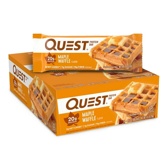 Quest 12ct Bars Maple Waffle