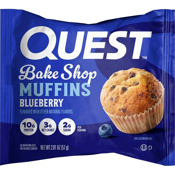 Quest Bake Shop 2.01oz (57g) Blueberry Muffins