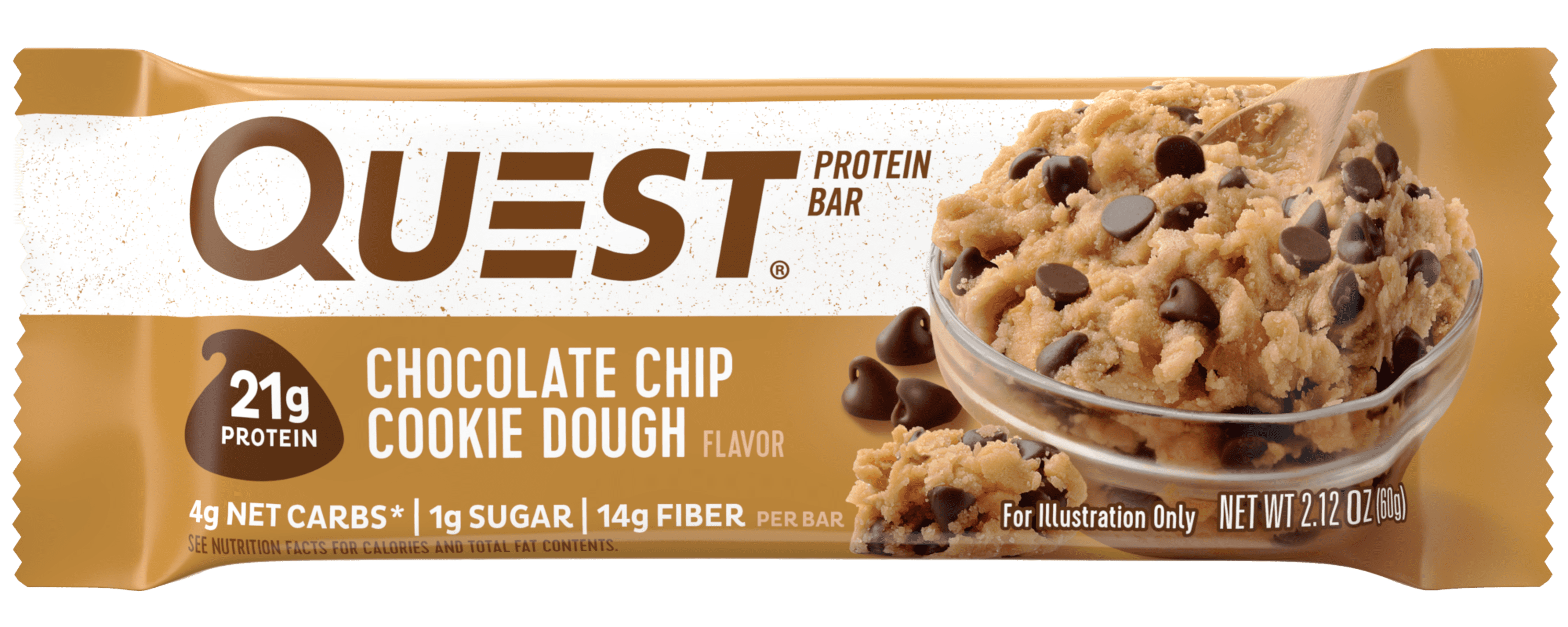 Quest Chocolate Chip Cookie Dough Protein Bar 1PK