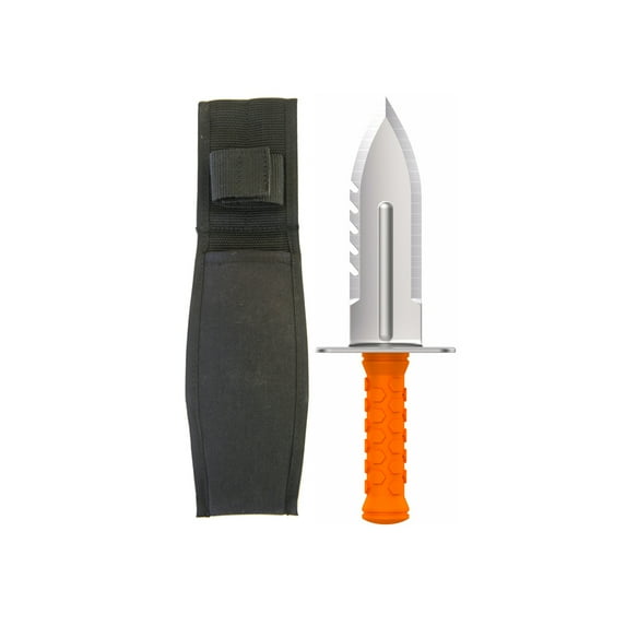 Quest Digging Tool and Sod Cutter Left Side Serrated Blade with Free Sheath