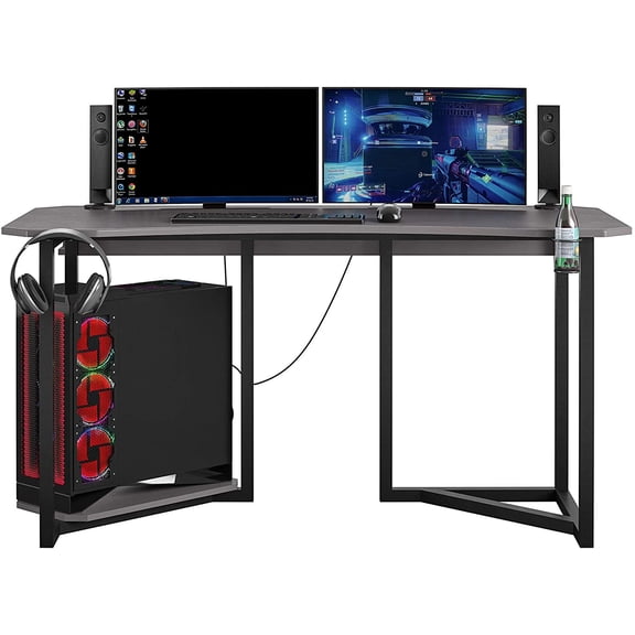 NTENSE Quest Gaming CPU Stand, Gray Desk