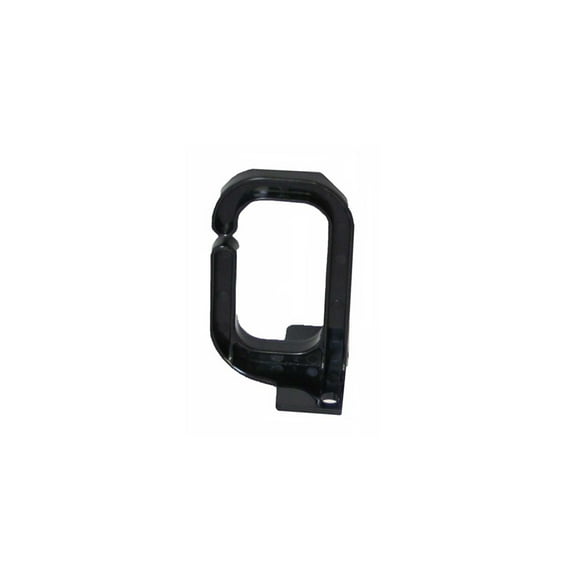 Quest Manufacturing Vertical D-Ring Cable Manager, 25 Cables, 1U, Black
