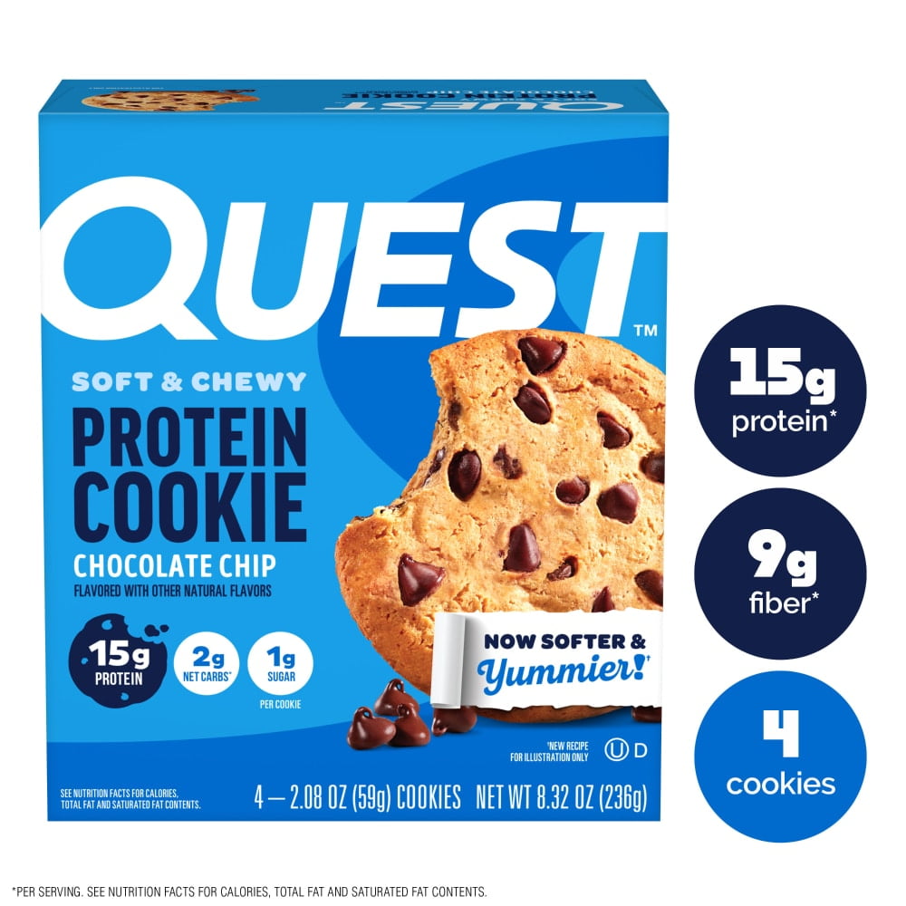 Quest Nutrition Chocolate Chip Protein Cookies - Walmart.com