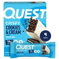 thumbnail image 1 of Quest Crispy Protein Bar, Cookies & Cream Flavor, Protein Rich, Low Sugar, 4 Count, 1 of 7