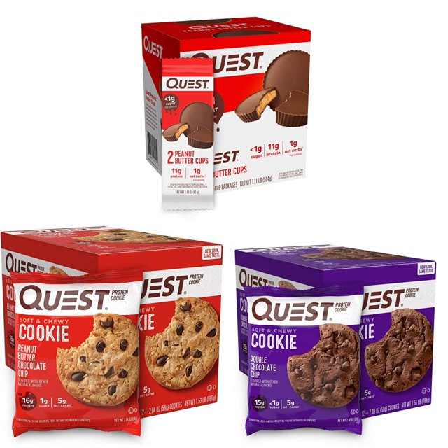 Quest Nutrition High Protein Low Carb, Peanut Butter Cups, 12 & High