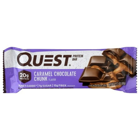 Quest Nutrition - Protein Bar, Caramel Chocolate Chunk - Single Bar (60 g) Each