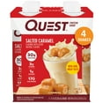 thumbnail image 1 of Quest Nutrition Protein Shake, 30g High Protein, Salted Caramel, Gluten Free, 4 Count, 1 of 12