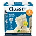 thumbnail image 1 of Quest Nutrition Protein Shake, 30g Protein, Low Carb, Vanilla, Gluten Free, 4 Count, 1 of 12