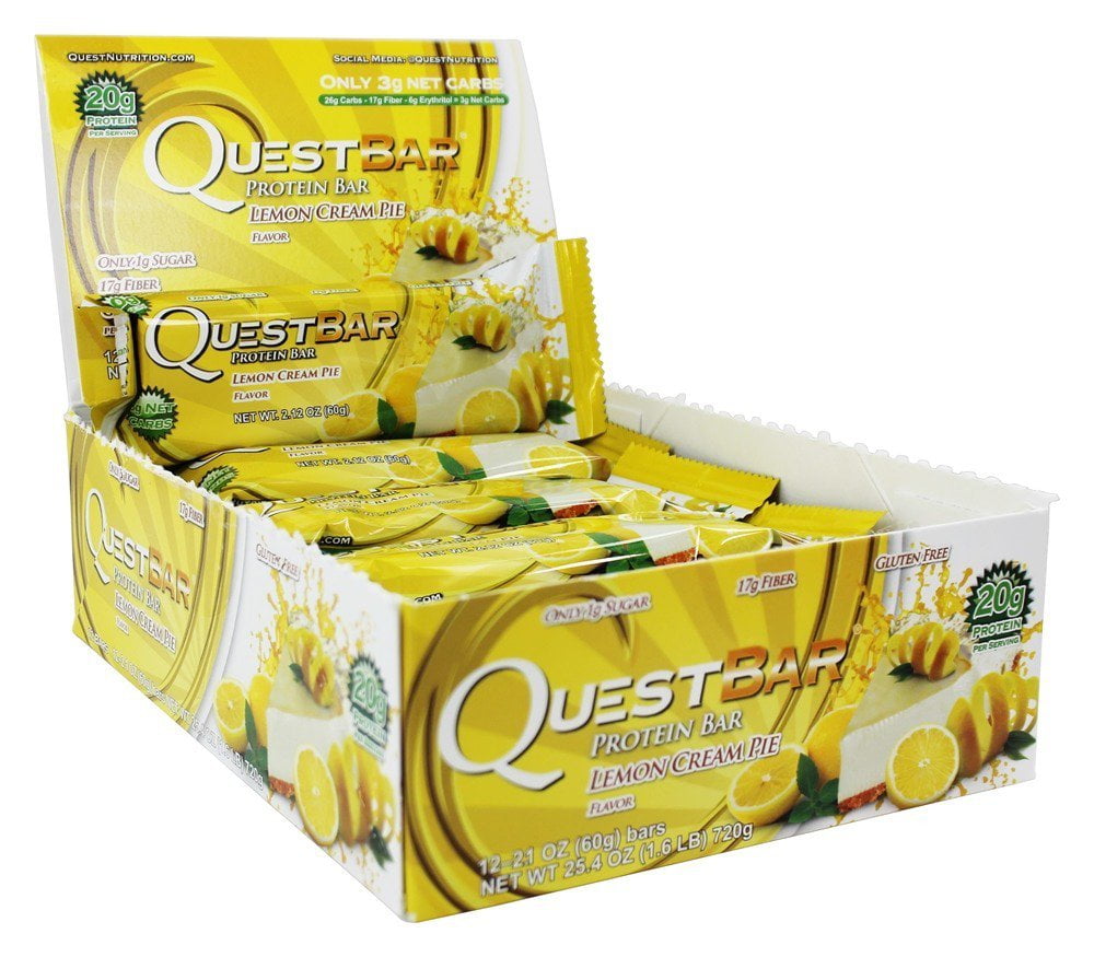 Quest Nutrition Quest Bar Protein Bar Lemon Cream Pie 12 Bars