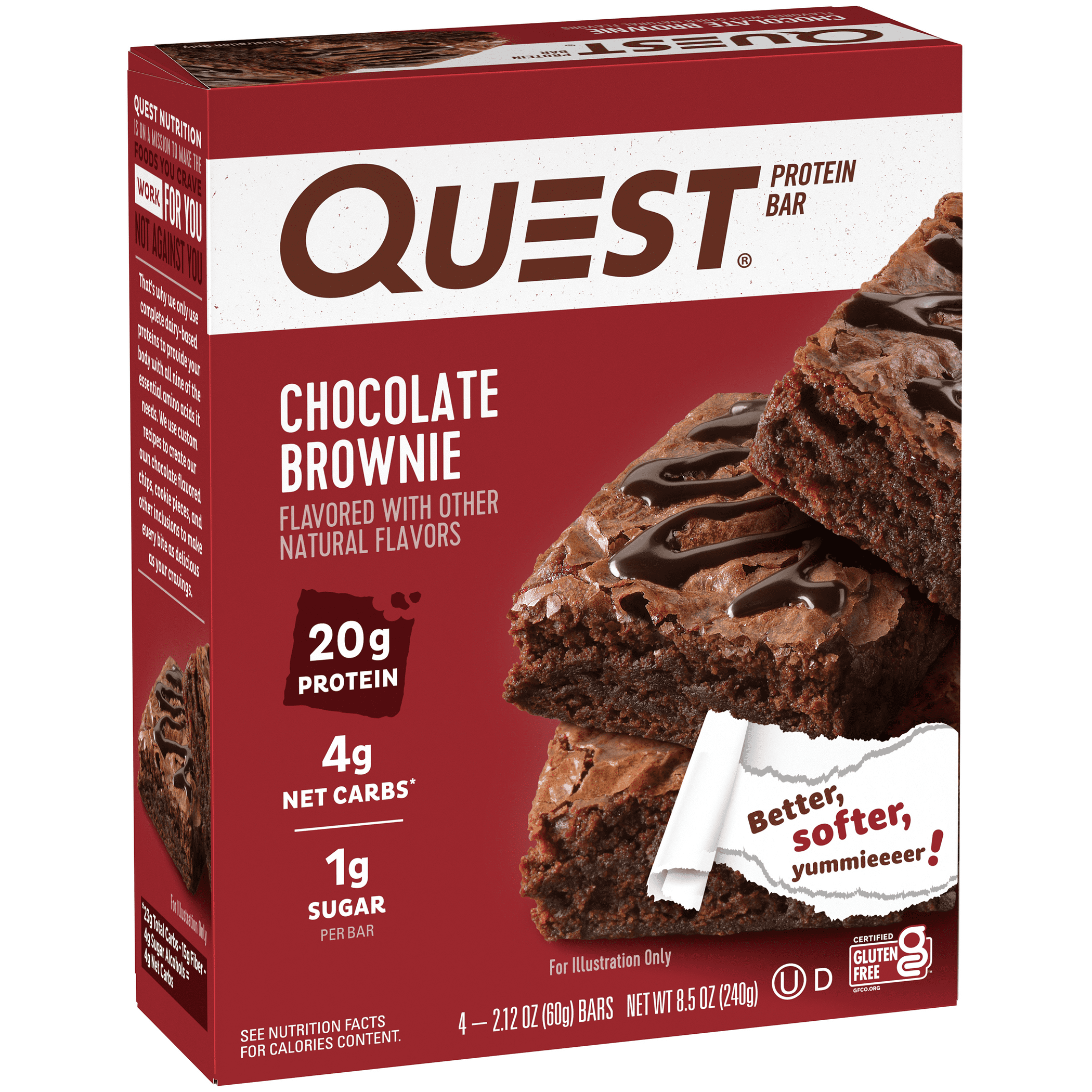 Quest Protein Bar Chocolate Brownie (12 Bars) By Quest, 52% OFF