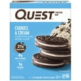 thumbnail image 1 of Quest Protein Bar, Cookies & Cream, 21g Protein, Gluten Free, 4 Count, 1 of 3