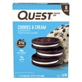thumbnail image 1 of Quest Protein Bar, Cookies & Cream, High Protein, Gluten Free, 8 Count, 1 of 7