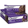 thumbnail image 1 of Quest Protein Bar, Double Chocolate Chunk, High Protein, Gluten-Free, 12 Count, 1 of 12