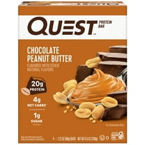 Quest Protein Bar, Gluten Free, Chocolate Peanut Butter, 20g Protein, 2.12oz 4 Count