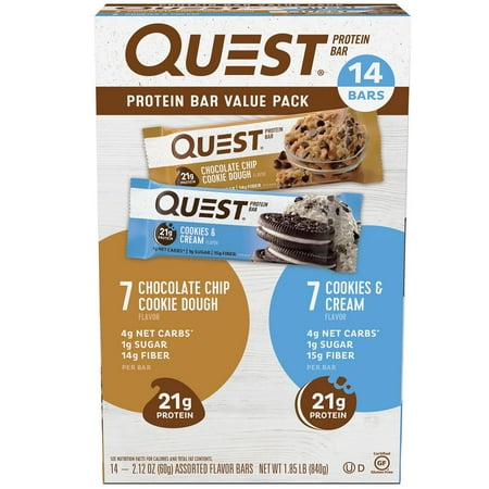 Quest Protein Bar Variety Value Pack 14 Count 220-00966