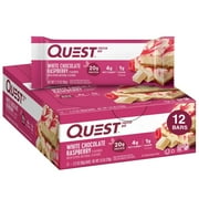Quest Protein Bar, White Chocolate Raspberry, 20g Protein, 12 Count