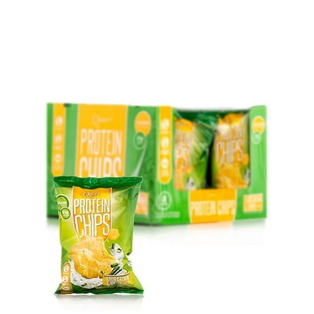 Quest Protein Chps - Sour Cream and Onion - 1.125 oz - Case of 8 Protein Snacks