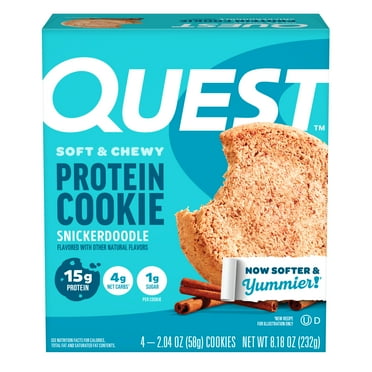 Quest Protein Cookie, High Protein, Snickerdoodle, 4 Count