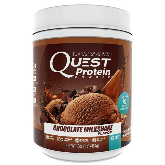 Quest Protein Powder, Chocolate Milkshake, 23g Protein, 1 Lb
