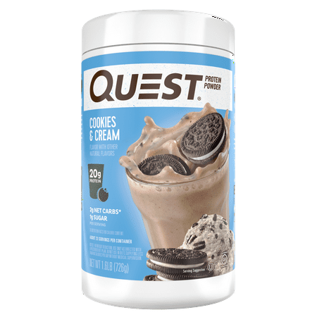 Quest Protein Powder, Cookies and Cream, 20g Protein, 1.6 lb, 25.6 oz