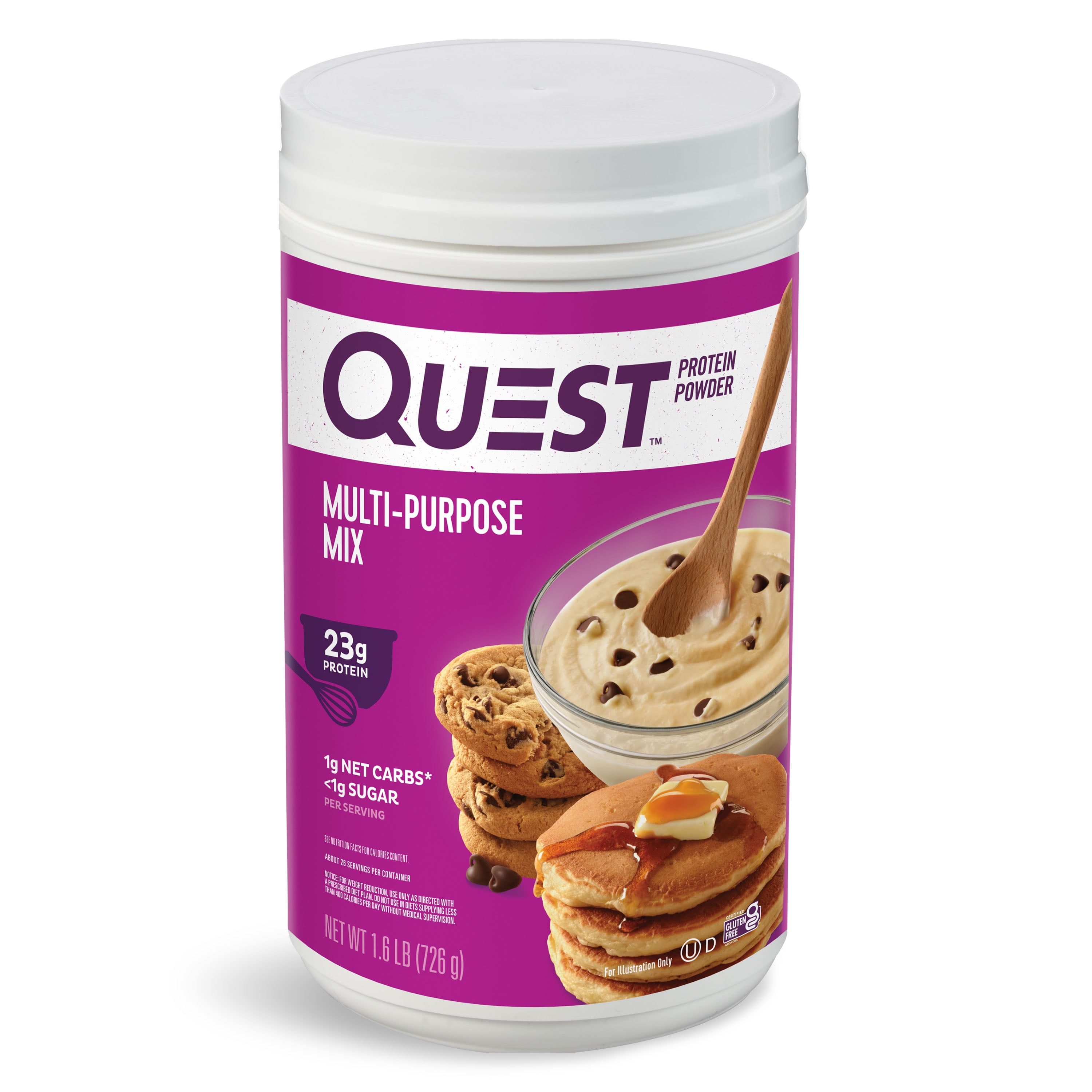 Quest Protein Powder, Multi-Purpose Mix, 23g Protein, 1.6 lb., 25.6 oz ...