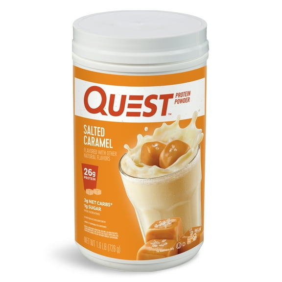 Quest Protein Powder, Salted Caramel, 26g Protein, 1.6 lb, 25.6 oz