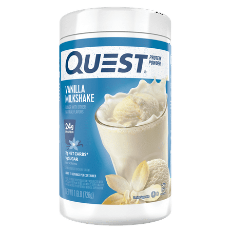 Quest Protein Powder, Vanilla Milkshake, 24g Protein, 25.6 oz