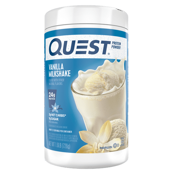 Quest Protein Powder, Vanilla Milkshake, 24g Protein, 25.6 oz