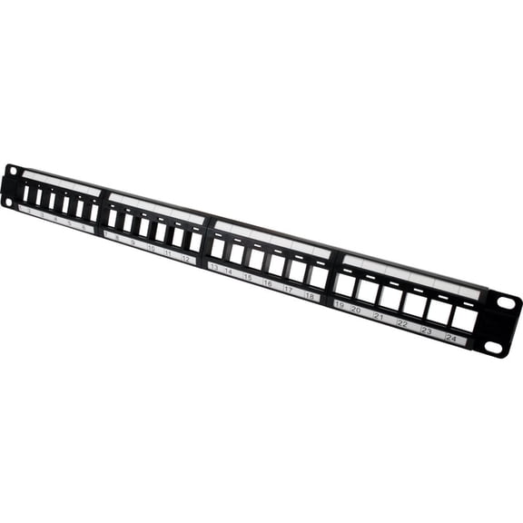 Quest Technology 24-Port 1U Unloaded Patch Panel, New