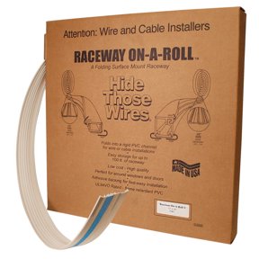 Quest Technology 3/8-Inch Raceway On-A-Roll, 100 Ft, Beige