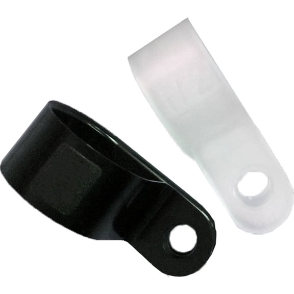 Quest Technology Cable Clamps, 3/8 Inch, Light Weight, Natural, 100 Count, 100 Pack (PRICE IS PER PIECE, MUST ORDER 100PCS.)