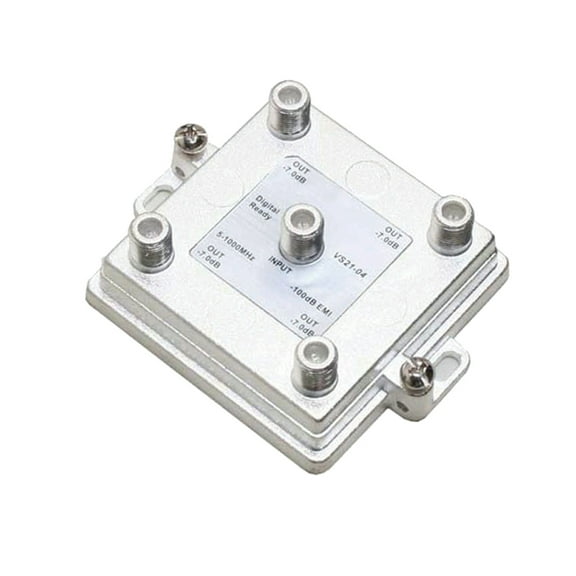 Quest Technology Cable TV Digital Vertical Splitter, 4 Way Cable Splitter 1Ghz