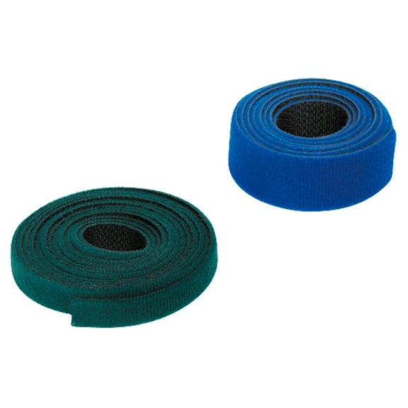 Quest Technology Dual-Sided Hook & Loop Roll, 30ft - 3/4'', Black