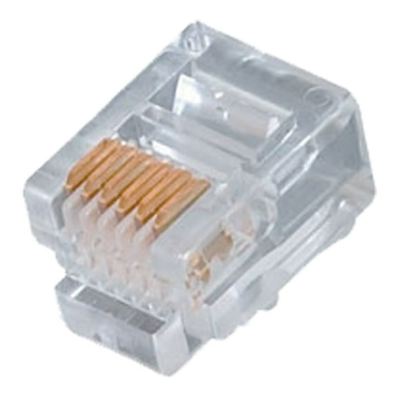 Quest Technology Modular Plugs, RJ12 (6P6C) Cable Connector, 100 Count