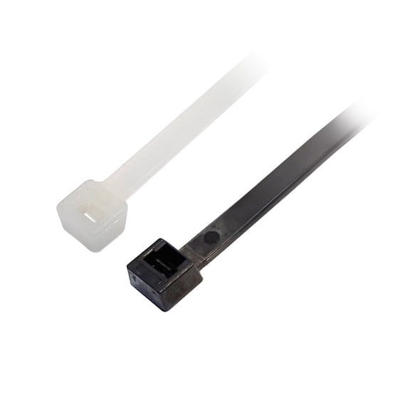 Quest Technology 8 in Natural 50 LBS Nylon Plenum Cable Ties, 100 Piece, 100 Pack
