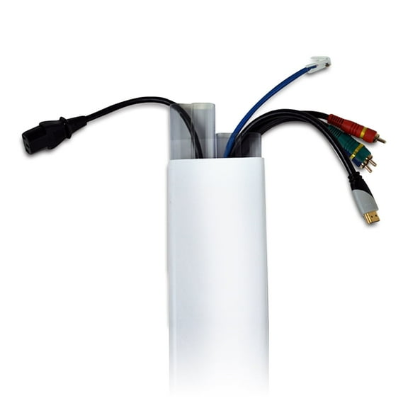 Quest Technology TV WireHider Kit: 48-Inch, White, Single (6 per case)