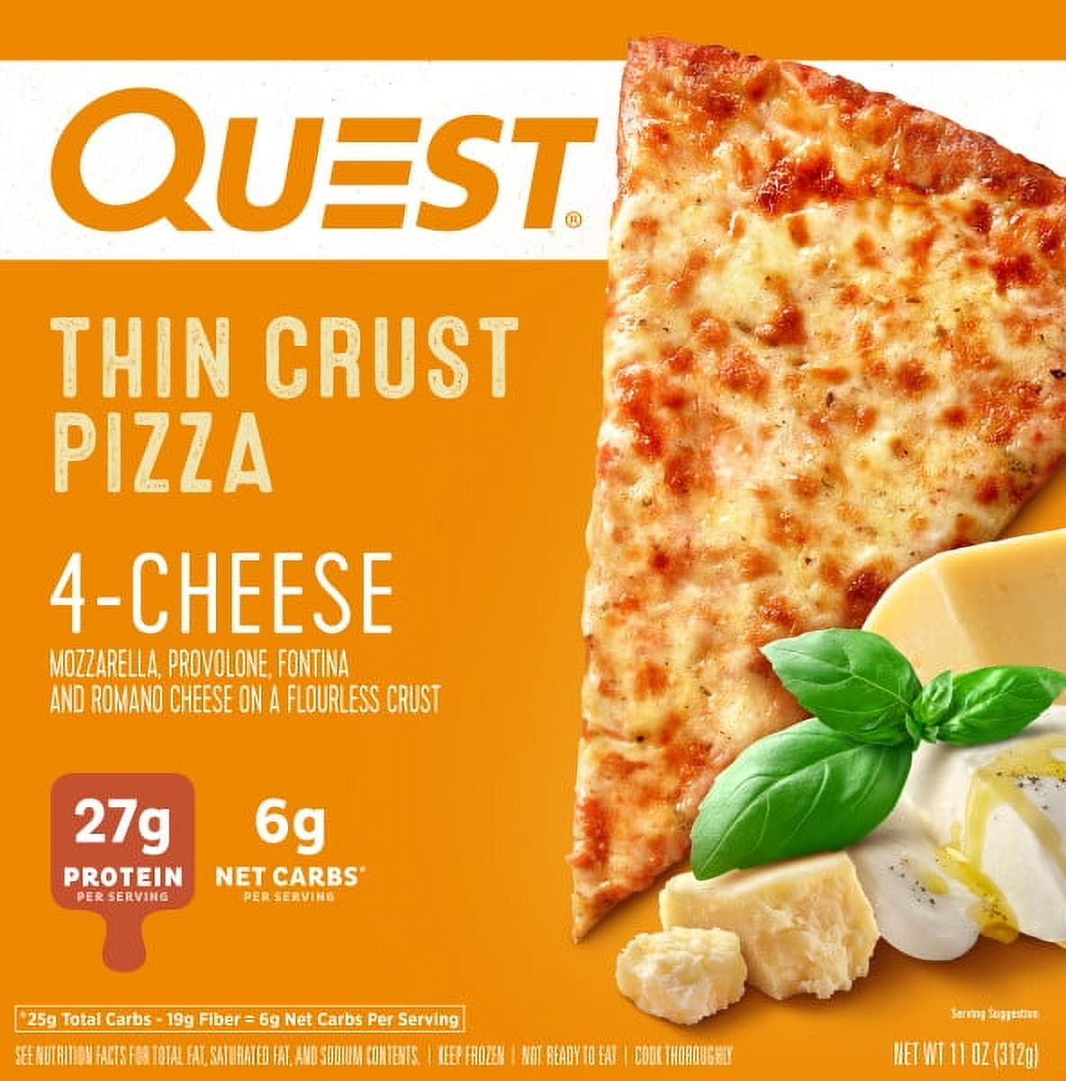 Quest® Thin Crust Pizza 4Cheese, High Protein, Keto, Gluten Free