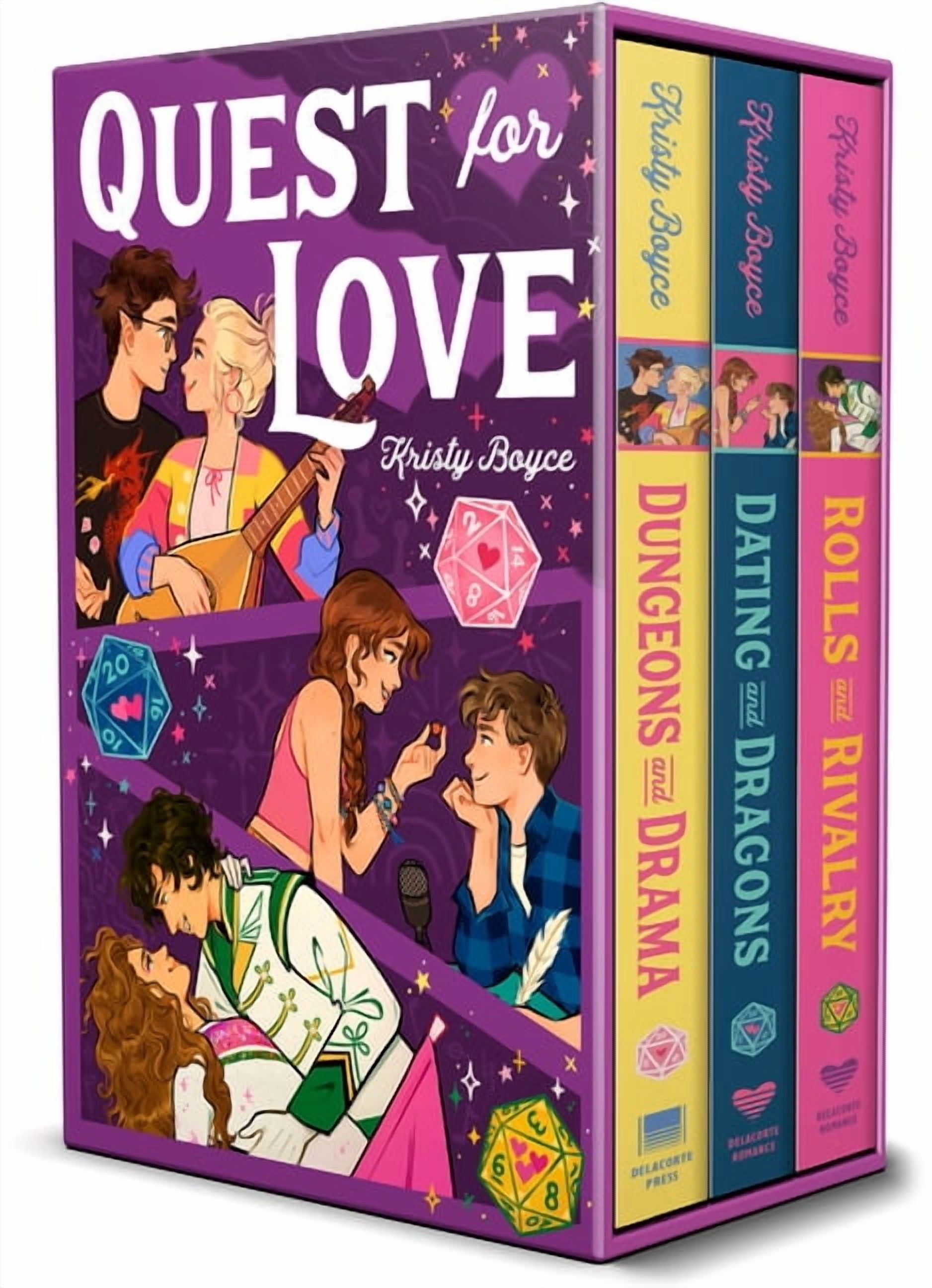Quest for Love Collection (Kristy Boyce Boxed Set): Dungeons and Drama; Dating and Dragons; Rolls and Rivalry, (Paperback)